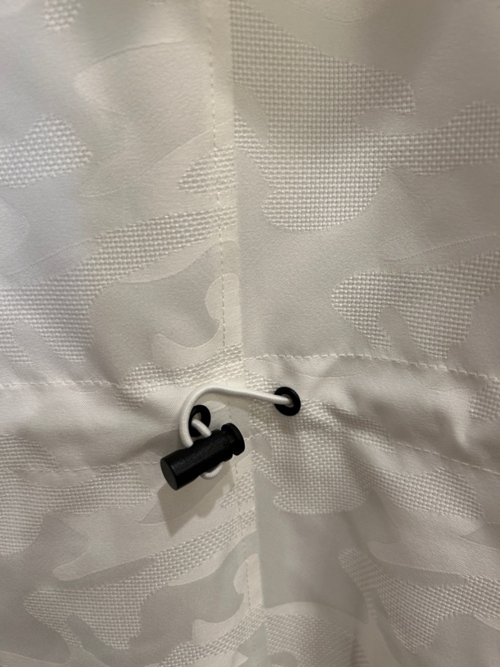Michael Kors White Hooded Utility Jacket with Black Trim NWT - Picture 8 of 11